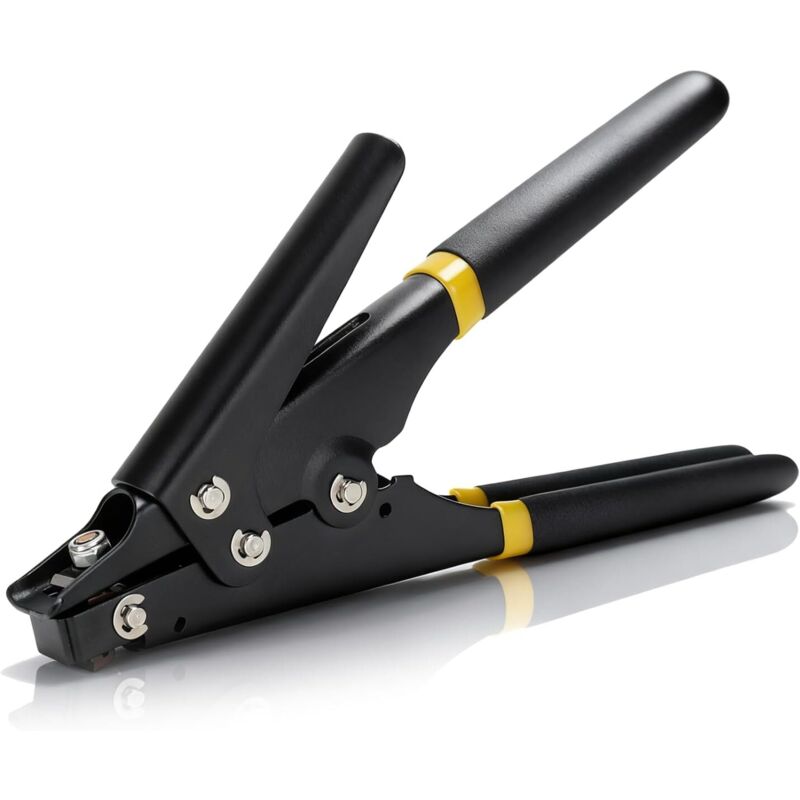 8-inch cable tie gun, 2.3-9.5 mm tensioning and cutting tool for securing and cutting plastic or nylon cable ties