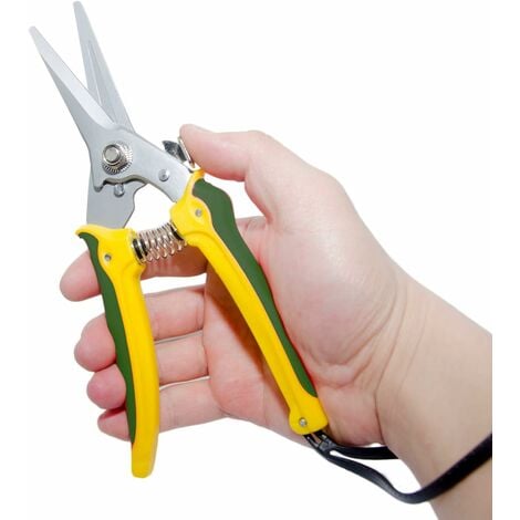 8-inch Multipurpose Footrot Shears Goat Sheep Alpaca Hoof Trimmers Pig Hooves Trimming Shears Ultra Twig Straight Pruning Shear Florist Sciccors Multi-Tasking Garden Snips with Serrated Blades