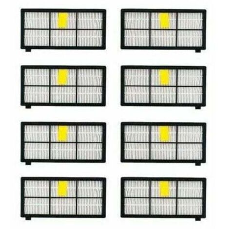 8 iRobot Roomba 980 880 870 800 Filtre HEPA Filtres de remplacement [8PCS] Kit de filtre pour aspirateur