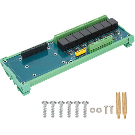 8-Kanal 5V Relaismodul für Raspberry Pi 4B/3B, SPS-Controller-Erweiterungsplatine