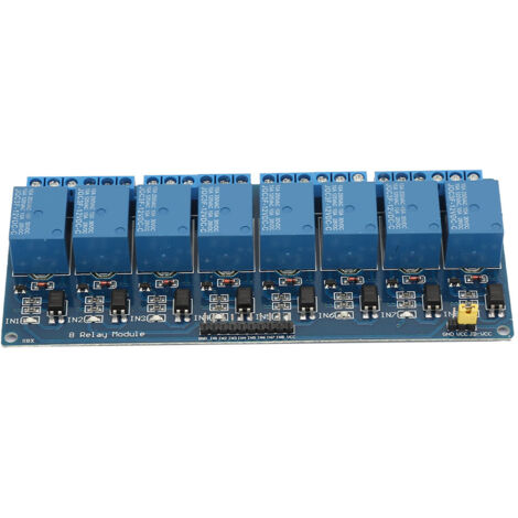 8-Kanal optoisoliertes 12V-Relaismodul, Schnittstellenplatine für Arduino Raspberry Pi (Automatisierungssteuerung)
