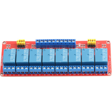 8-Kanal-Optokoppler-Relaismodul, Hoch-/Niederspannungssteuerung, 24 V
