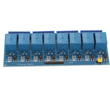 8-Kanal-Relaismodul mit Optokoppler-Isolation, blaue Platine, SPS-Relaismodul zur Steuerung (5 V)