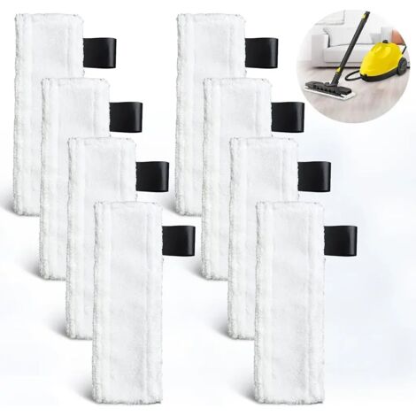 8 lingettes sol lavables pour nettoyeur vapeur Kärcher EasyFix SC1/SC2/SC3/SC4/SC5