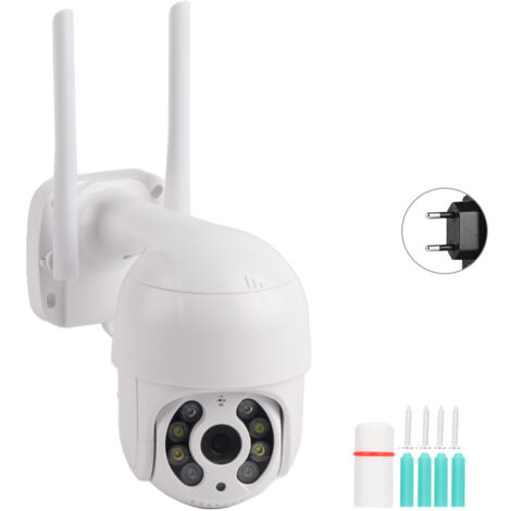ANPVIZ 8 lumières 2 pouces Mini ball machine wifi extérieur étanche 1080p caméra icsee 110 - 240V euro - jauge