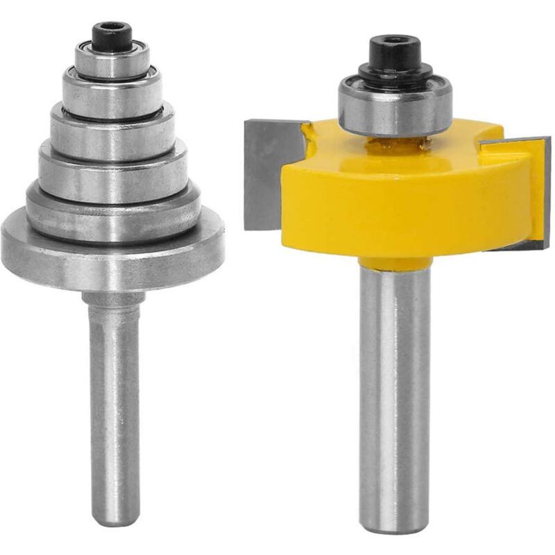 2 Stück Kreisbogen-Fasenfräser Rot – 8 Radien R10-R50 Aus Aluminiumlegierung, Für Holzbearbeitung, Tisch, Stuhl, Bilderrahmen, Inkl. Schutzlöchern, Präzise Außenradius-Schablone