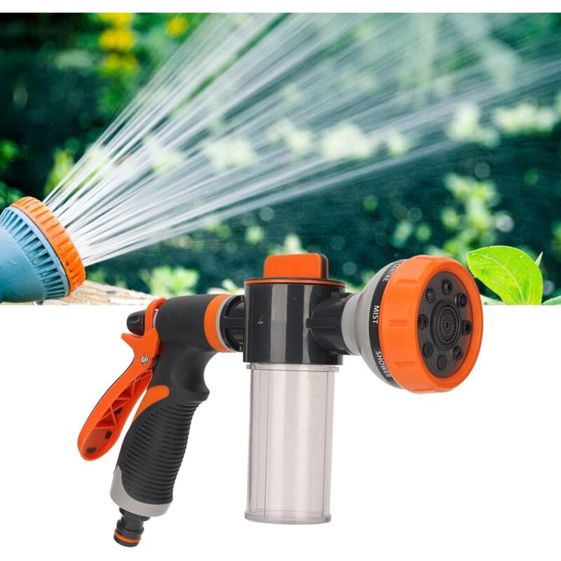 8 Modes Haute Pression Multifonctionnel Machine de Pulvérisation d'eau Jardin Arrosage Mousse Pulvérisateur équipement D'arrosage Fournitures de