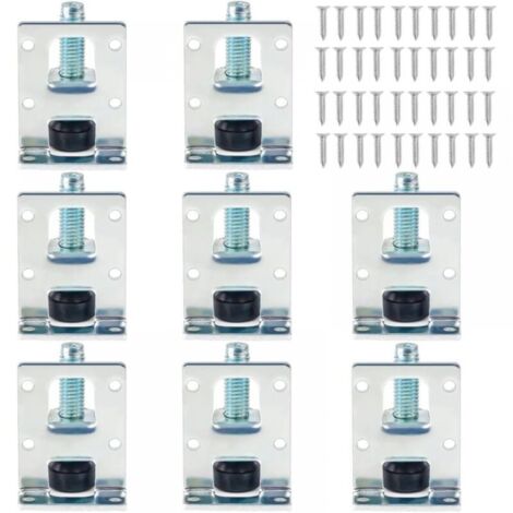 8 Pack Adjustable Furniture Levelers for Cabinets, Heavy Duty Leveling Feet, Adjustable Furniture Legs for Tables, Shelves, Cabinets and Workbenches