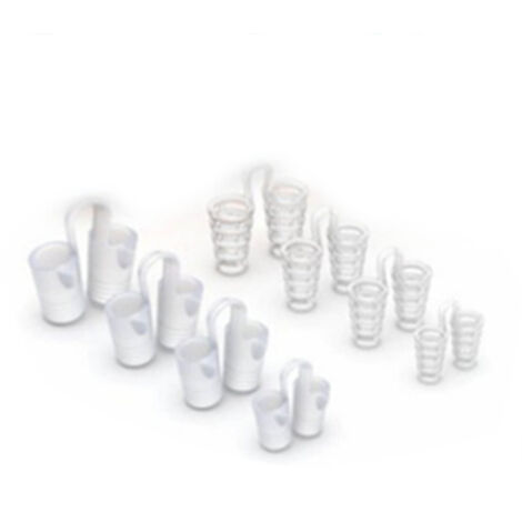 8 Paires de Vents de Nez en Silicone Doux, Portables et Inodores pour un Sommeil Apaisé, Sans Allergènes, avec Boîte de Rangement