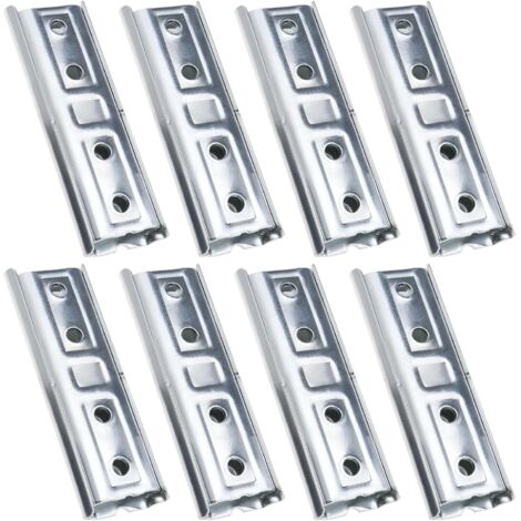 8 paires Supports de Fixation Murale pour Panneau de Tête de Lit à Usage Intensif Connecteur de Verrouillage de Canapé Sectionnel