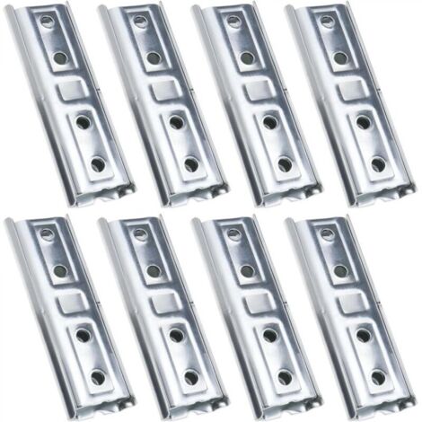 8 paires Supports de Fixation Murale pour Panneau de Tête de Lit à Usage Intensif Connecteur de Verrouillage de Canapé Sectionnel
