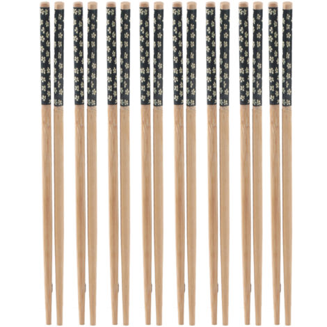8 Pairs Bamboo Chopsticks Reusable Classic Japanese Style Chop Sticks Set for Home Restaurant