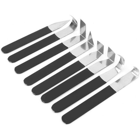 8 Pcs Argile Sculpture Poterie Outil Métal Tête Sculpture Outils Shapers Outils de Coupe pour Modélisation