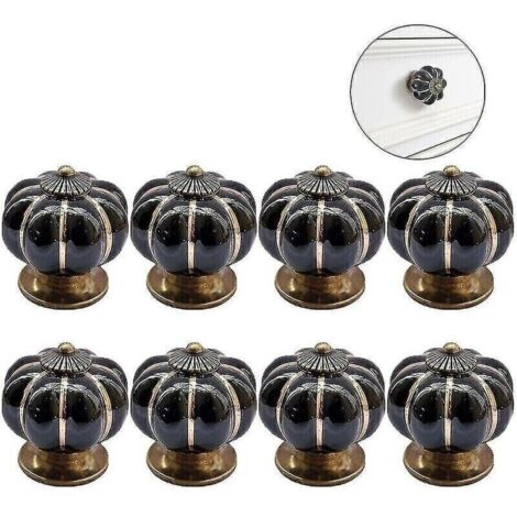 8 Pcs Boutons de tiroir Commode Boutons de meubles Céramique 38mm Boutons de porte