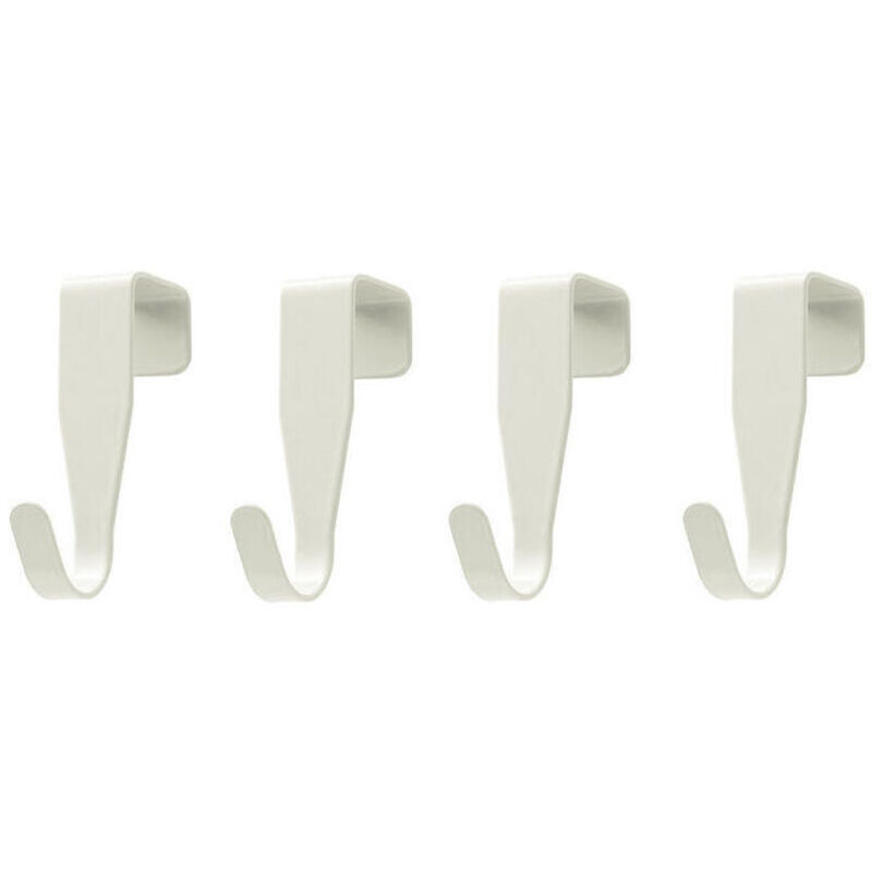 8 Pcs Crochet En Porte, Crochets En Forme De S, Acier Inox Patere Crochets De Porte, Patère Salle De Bains Serviette pour Porte Standart, Tiroir,