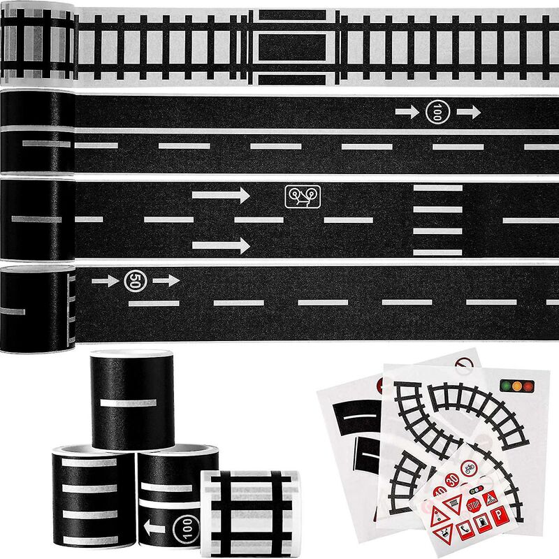 FVO - 8 Pcs fai da te Treni Ferrovie Strada Nastro...