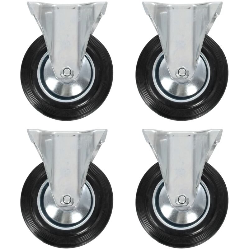 Fixed Casters 4 pcs 160 mm Vidaxl