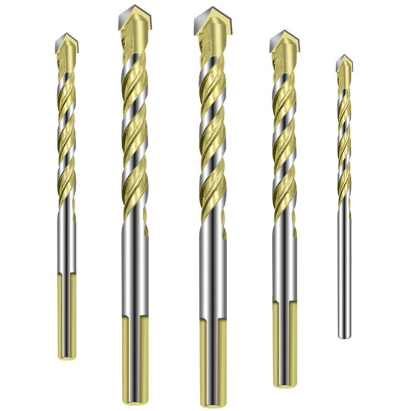 8 Pcs Foret Carrelage Verre 6mm, 8mm，10mm，12mm Meche Carrelage Ceramique Forets Faience Porcelaine Forage Fraise pour Carrelage Brique de Verre