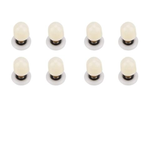 8 pcs Laiton ABS Porte de douche Rouleaux coureurs poulies portes de salle de bain matériel pour la salle de bain Porte coulissante en verre 23mm