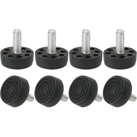 8 Pcs Pieds de Nivellement Meuble Réglable M8 x 20 x 30mm Pied de Meuble, Protection de Sol, Support pour Pieds de Meubles