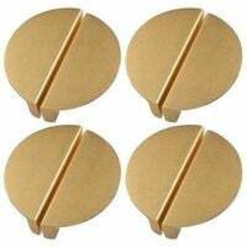 8 pcs Poignées de tiroir en or champagne, poignées de tiroir en demi-lune de 6.4cm or