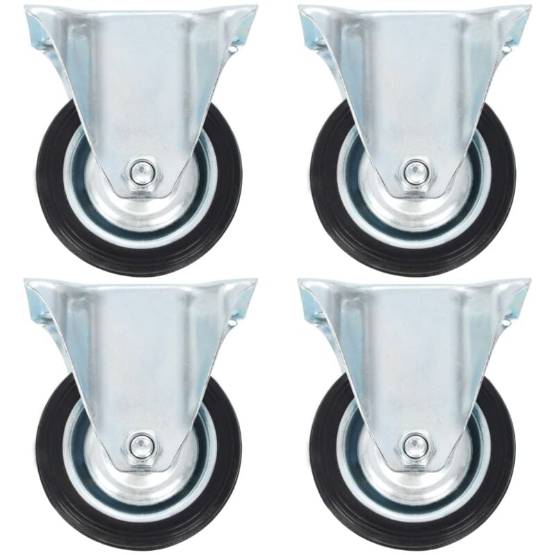 Vidaxl - Roulettes fixes 4 pcs 75 mm
