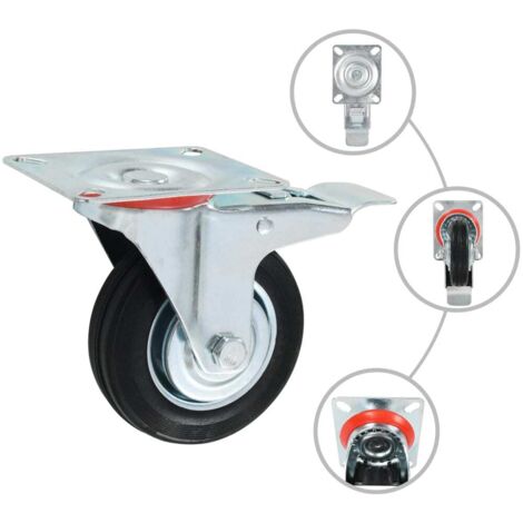 8 pcs Roulettes pivotantes 100 mm CFW12002