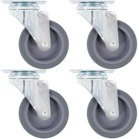 8 pcs Roulettes pivotantes 75 mm vidaXL