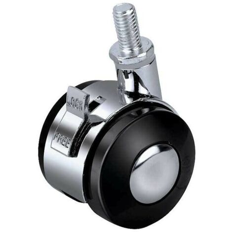8 pcs Universal Swivel Casters, Trolley Furniture Caster Replacement, Alloy Caster Furniture Wheel, with Brake Function, Chair Casters for Office/School, Diameter of