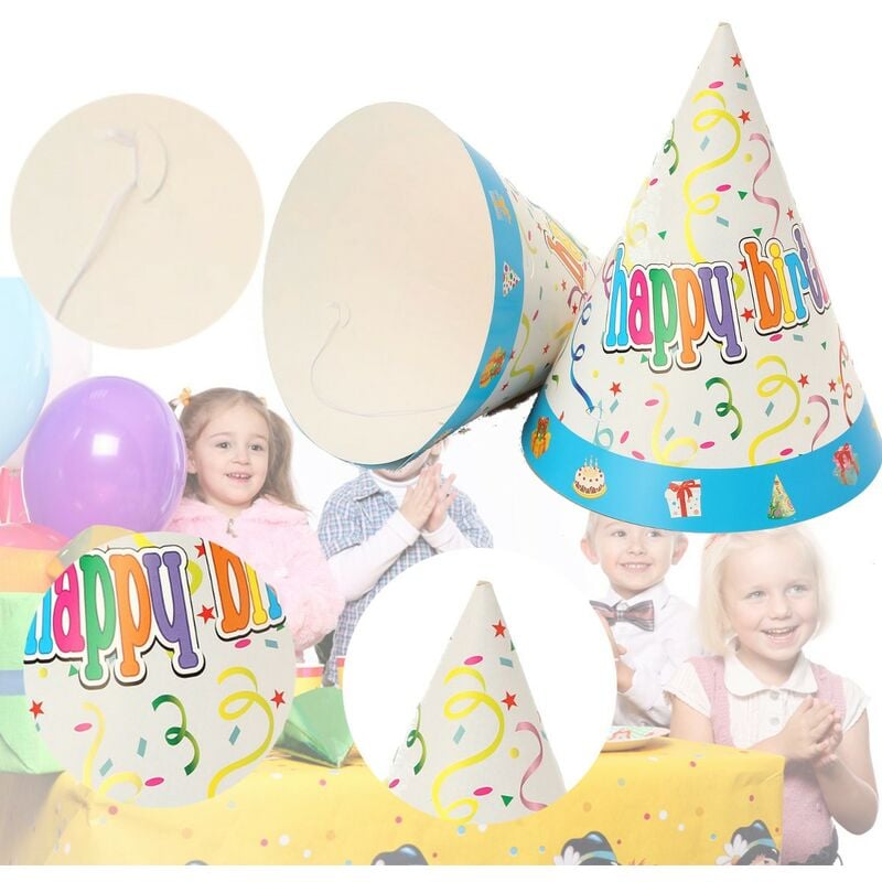 Image of Kingso - 8 pezzi cappelli da festa per decorazioni di compleanno di nozze forniture gioco divertente Hasaki