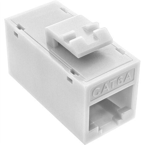 Accoppiatore keystone RJ45 STP CAT5e F/F, colore silver