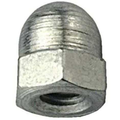 8 PEZZI - DADI CIECHI IN ACCIAIO INOX M4