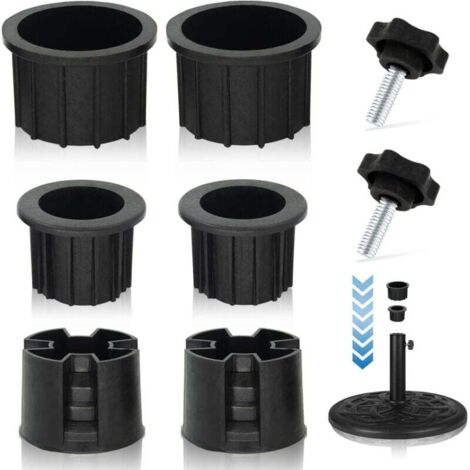 8 pezzi di tappi e spine per base ombrellone, parti di ricambio per base ombrellone, manicotto stabilizzatore (per base ombrellone)