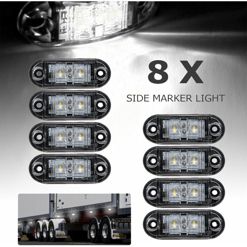 8 pezzi Indicatori laterali a led Luci di ingombro...