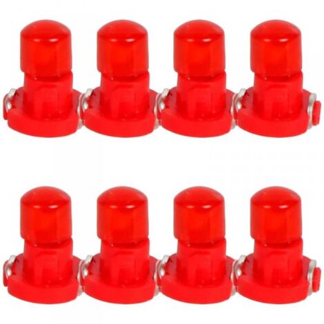 8 Pezzi Lampada Led T3 1 COB 12V 0.6W 40lm Luce Rossa 17mm Luci Cruscotti e Strumentazioni