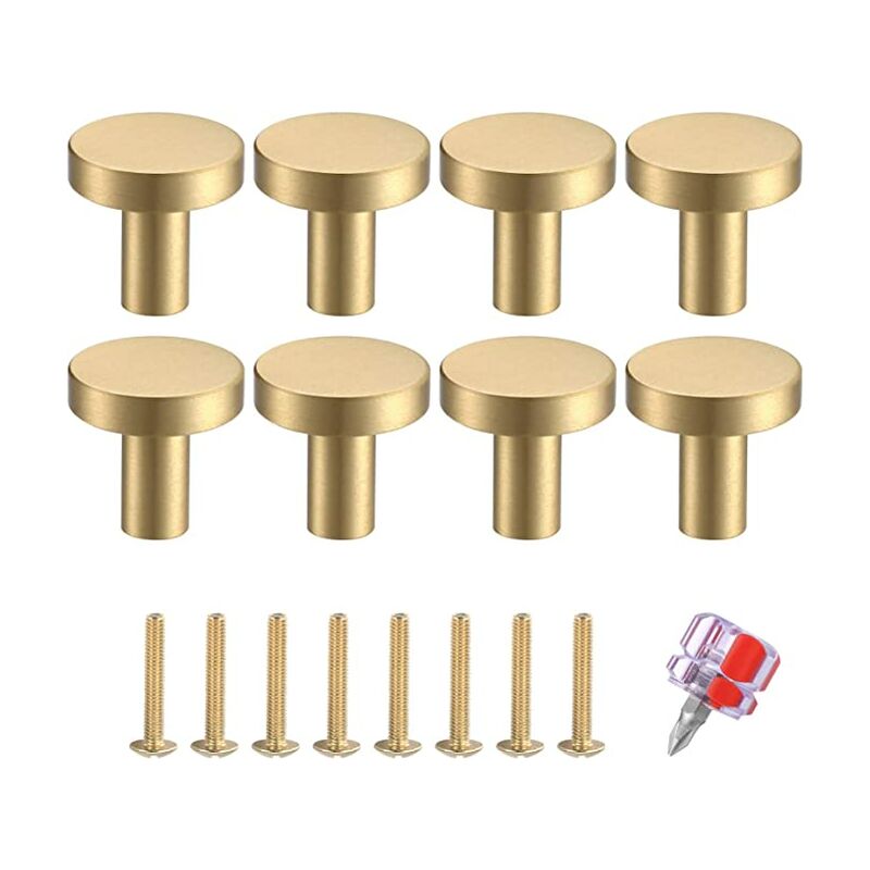 8 pezzi pomelli per porta, maniglia rotonda in