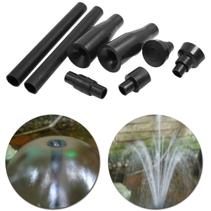 8 pezzi Set nero casa multifunzionale fontana da