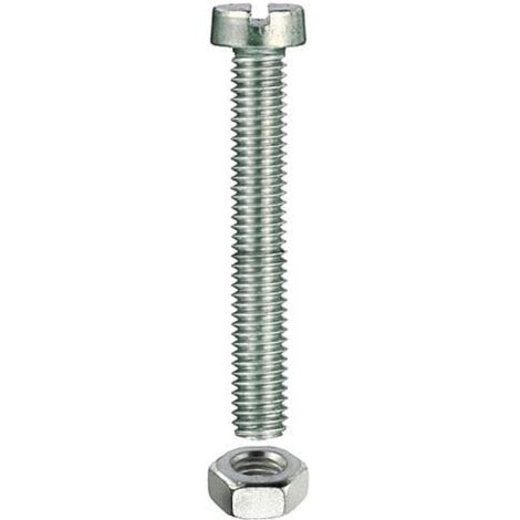 8 PEZZI - VITI METRICHE FILETTATE CON TESTA CILINDRICA M4X40MM - IN ACCIAIO ZINCATO