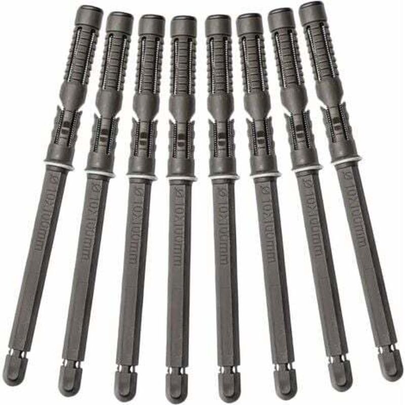 Mowze - Lot de 8 supports étagères flottantes dissimulés - Supports muraux invisibles pour étagères lourdes - Idéal pour étagères murales diy