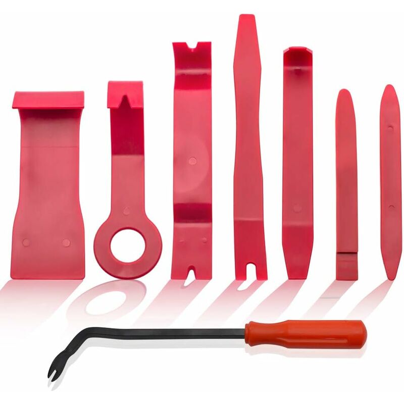 Chendyy - 8 Pièces Outils pour Garnitures, Outil Démontage Garniture Installation Kit Outils pour Panneau/Autoradio/Accessoires/Porte/Tableau de Bord