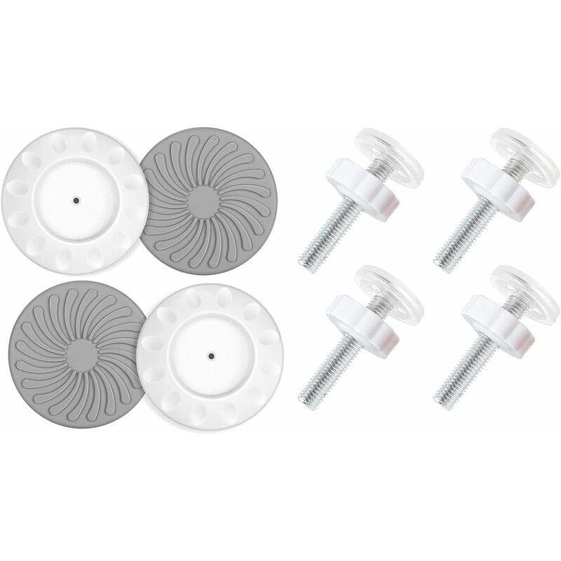 8 Pièces Pression Protège le Mur pour Bébé, Filetées de Broche Tiges, Tampons de Sécurité Bébé pour Escaliers Portes, pour Portes, Murs, Escalier