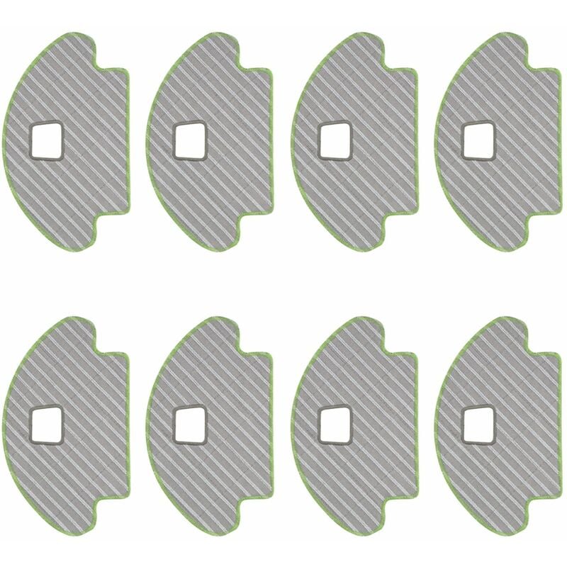 8 PièCes SéRies Kit de Chiffons de Vadrouille Remplacement pour Deebot Ozmo 610 930 Accessoires de Nettoyage pour Robot Nettoyeur