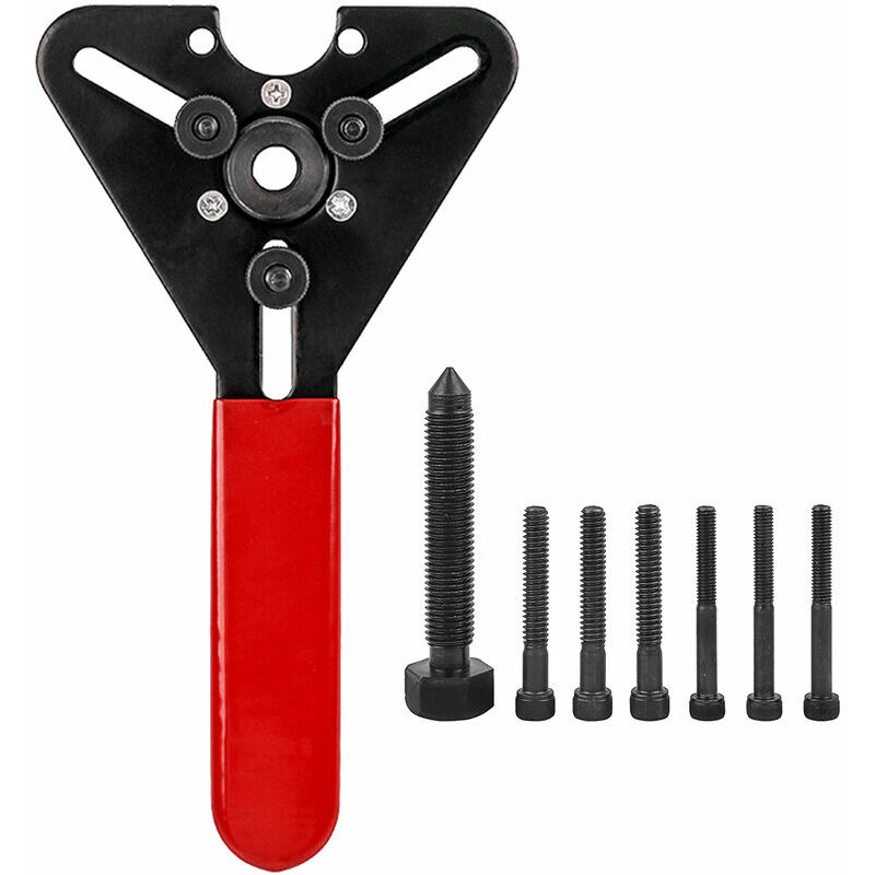 Joorrt - 8 pièces voiture compresseur d'air embrayage dissolvant installateur double usage clé trousse à outils automobile climatisation voiture