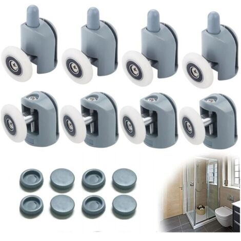 8-piece 25 mm shower door roller set, 4 top, 4 bottom, hanging wheel for YMYNY shower enclosure accessories