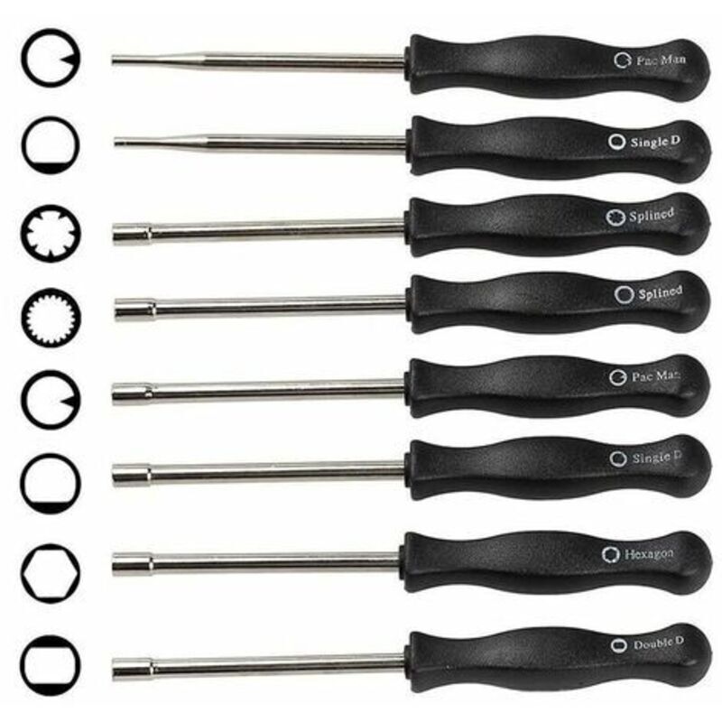 Odipie - 8-piece carburetor adjustment tool set, carburetor screwdriver for engine cleaning repair, suitable for most two-stroke engines