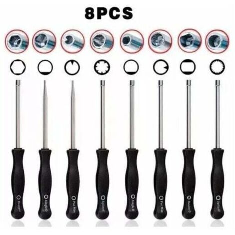 8-piece carburetor adjustment wrench kit for brush cutters and chainsaws