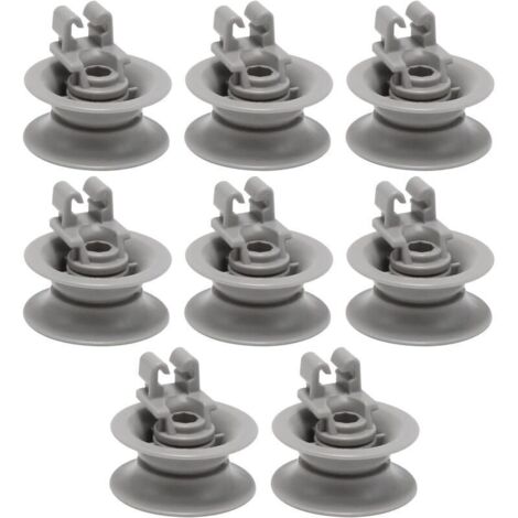 8-piece dishwasher upper wheel 611475, replacement parts for Bosch dish basket wheel bsh-00611475 1559847 AH3477735 AH8727387 Grey (upper wheel)