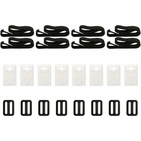 8-piece pool solar cover fastening set, universal solar cover fastening strap set, suitable for in-ground pools YMYNY