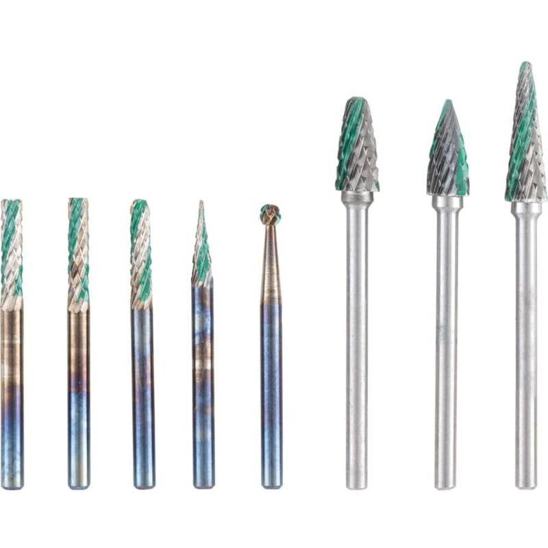 Speedway Dual Cut Carbide Burr Set 3MM Shank 8-Pce - York