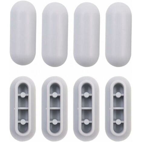 8-Piece Universal Toilet Seat Pad, Universal Toilet Seat Cushion, Toilet Seat Cushion Set, Plastic Toilet Seat Replacement Bumper, YMYNY